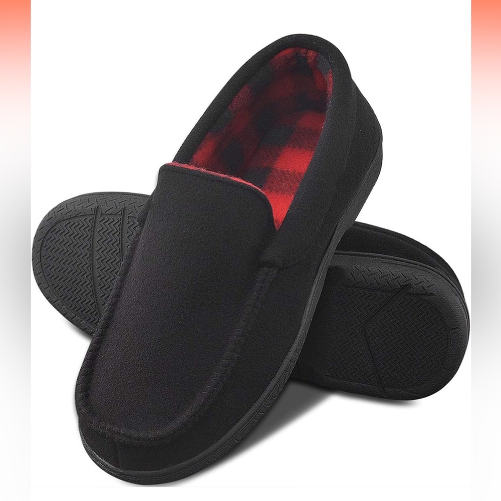 Dena Lives Men's Black Slippers